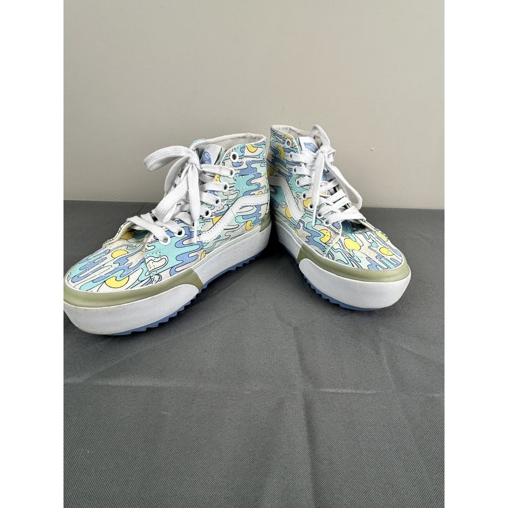 Vans Sk8-Hi Sunwaves Unisex Platform Sneaker Multicolor Women 5 Men 3.5 721356
